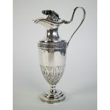 Empire silver vermeille oil jug