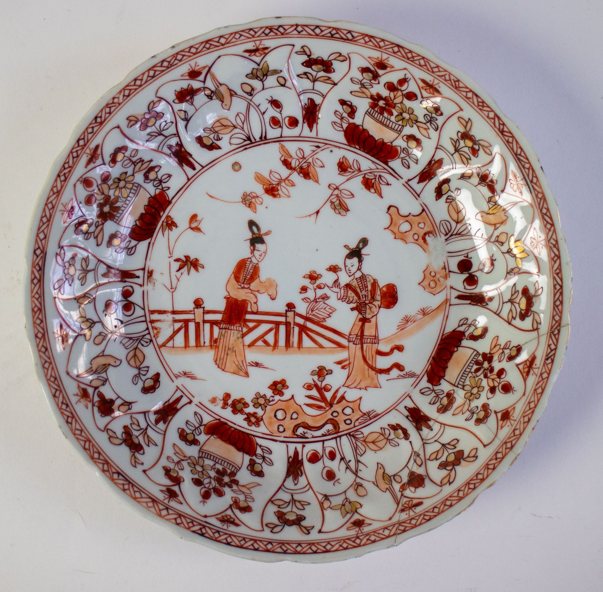 7 plates Kangxi fer de rouge - Bild 2 aus 16