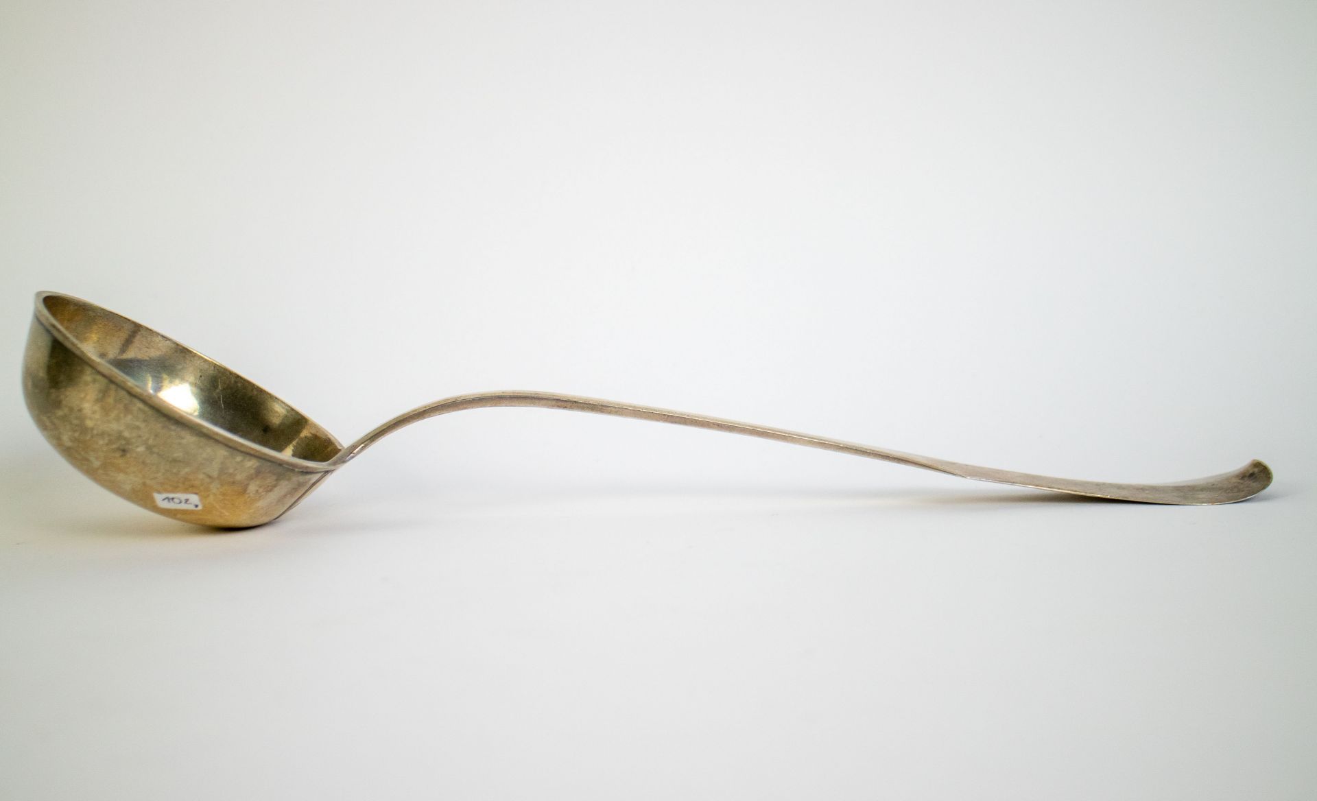 Silver ladle Belgian 18th C. - Image 3 of 4