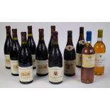 Lot wine bottles and Sauternes