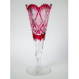 A Val Saint Lambert crystal wedding glass