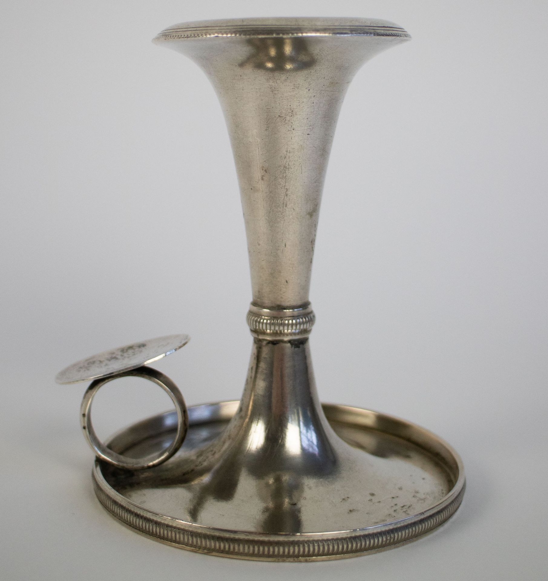 Silver candle holder mid 19thC - Image 3 of 6