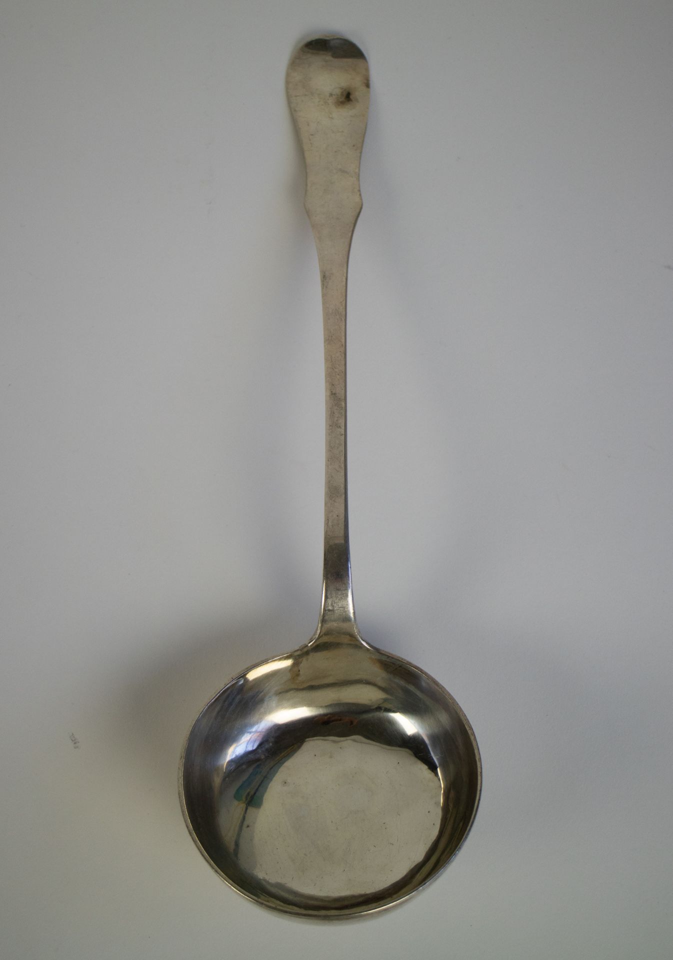 An early 18thC silver gilt vermeil ladle