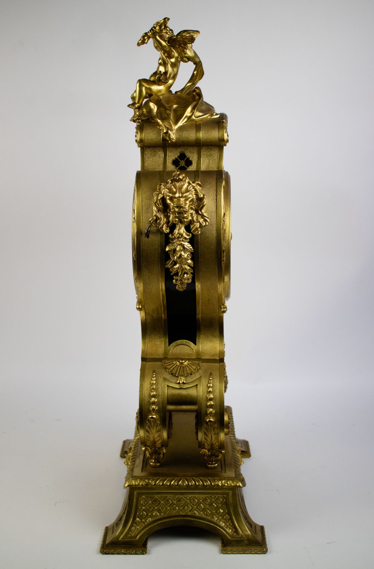 Large firegilt bronze clock Thuret Paris - Bild 4 aus 7