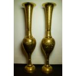 Large copper vases with Indian inscriptions