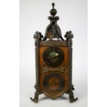 French Neo Gothic mantel clock 19th C