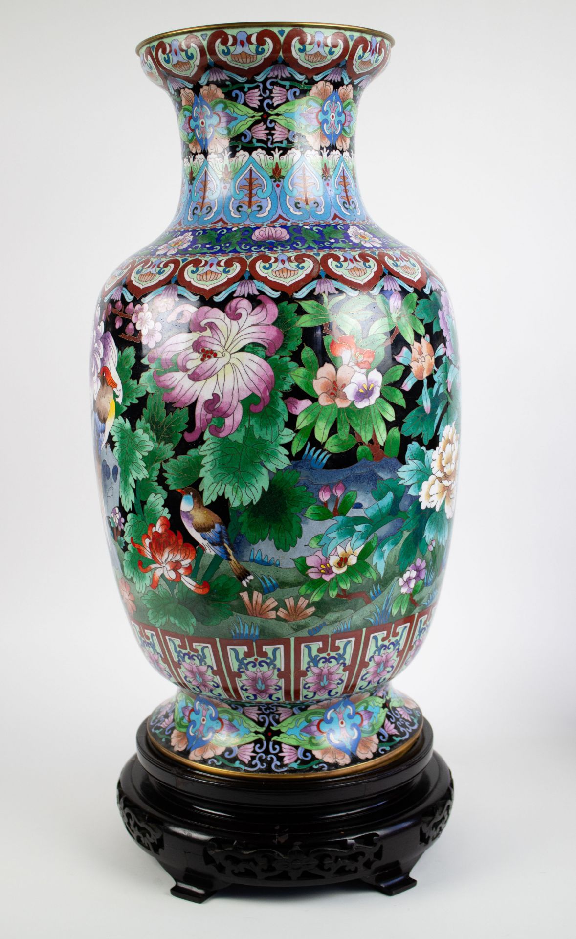 Big cloissoné vase - Bild 3 aus 6
