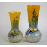 2 vases Legras