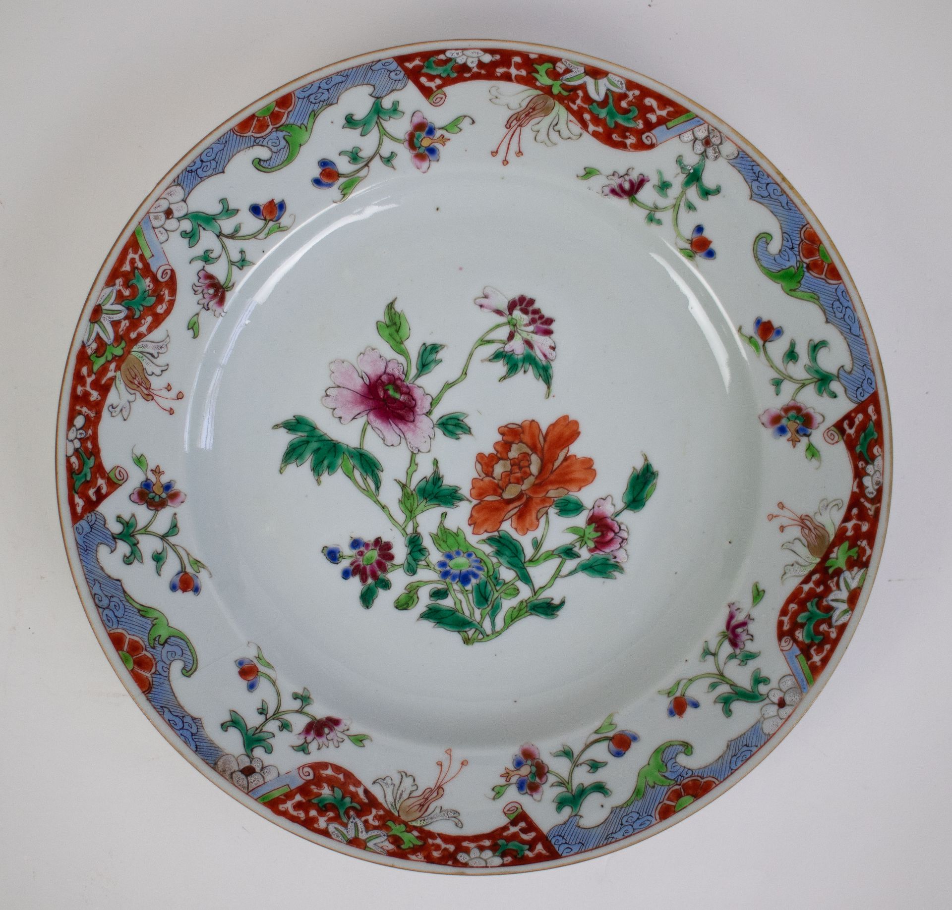 2 famille rose plates Qianlong - Bild 6 aus 8