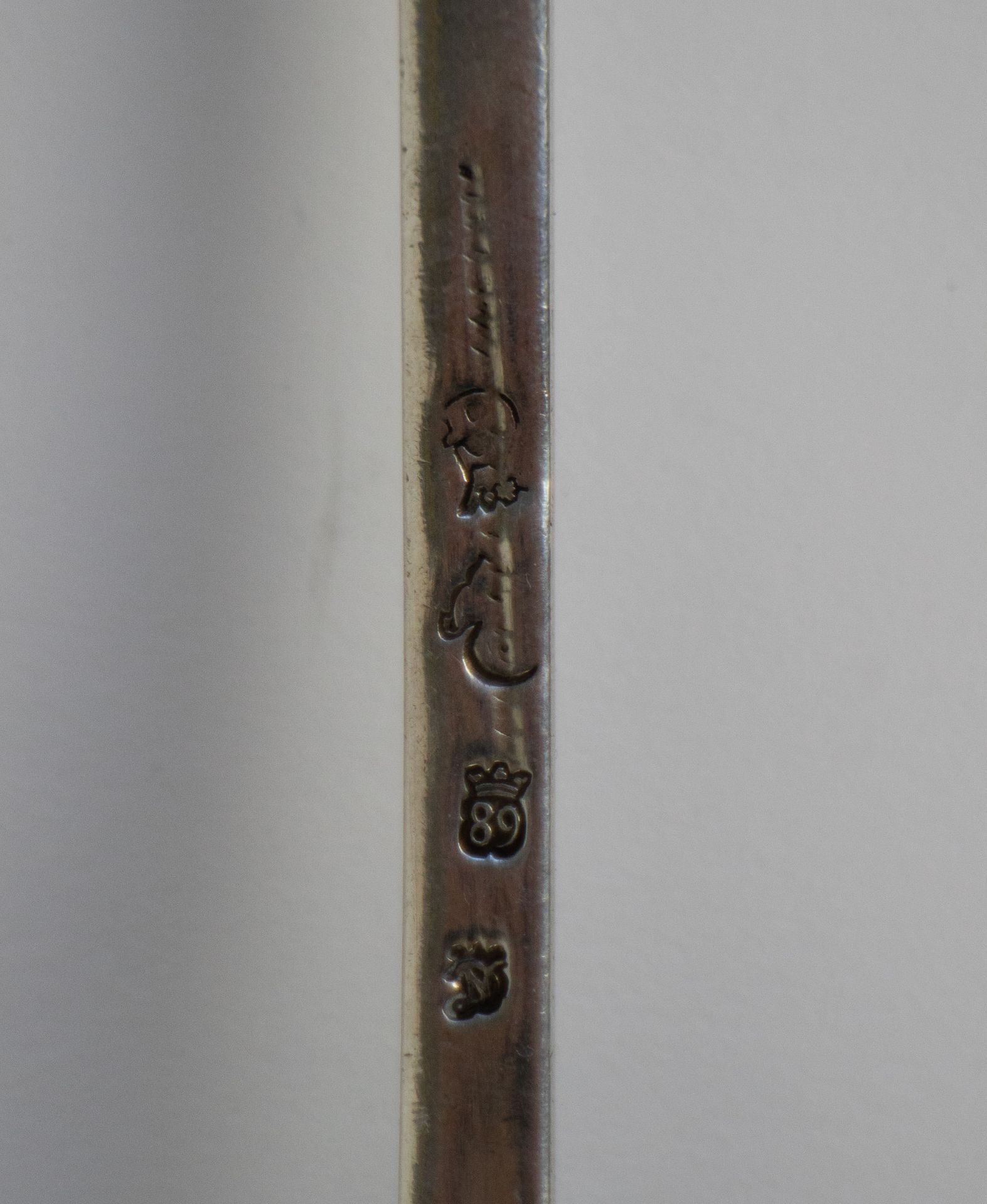 A silver soup ladle, Ghent 1789 - Image 4 of 4