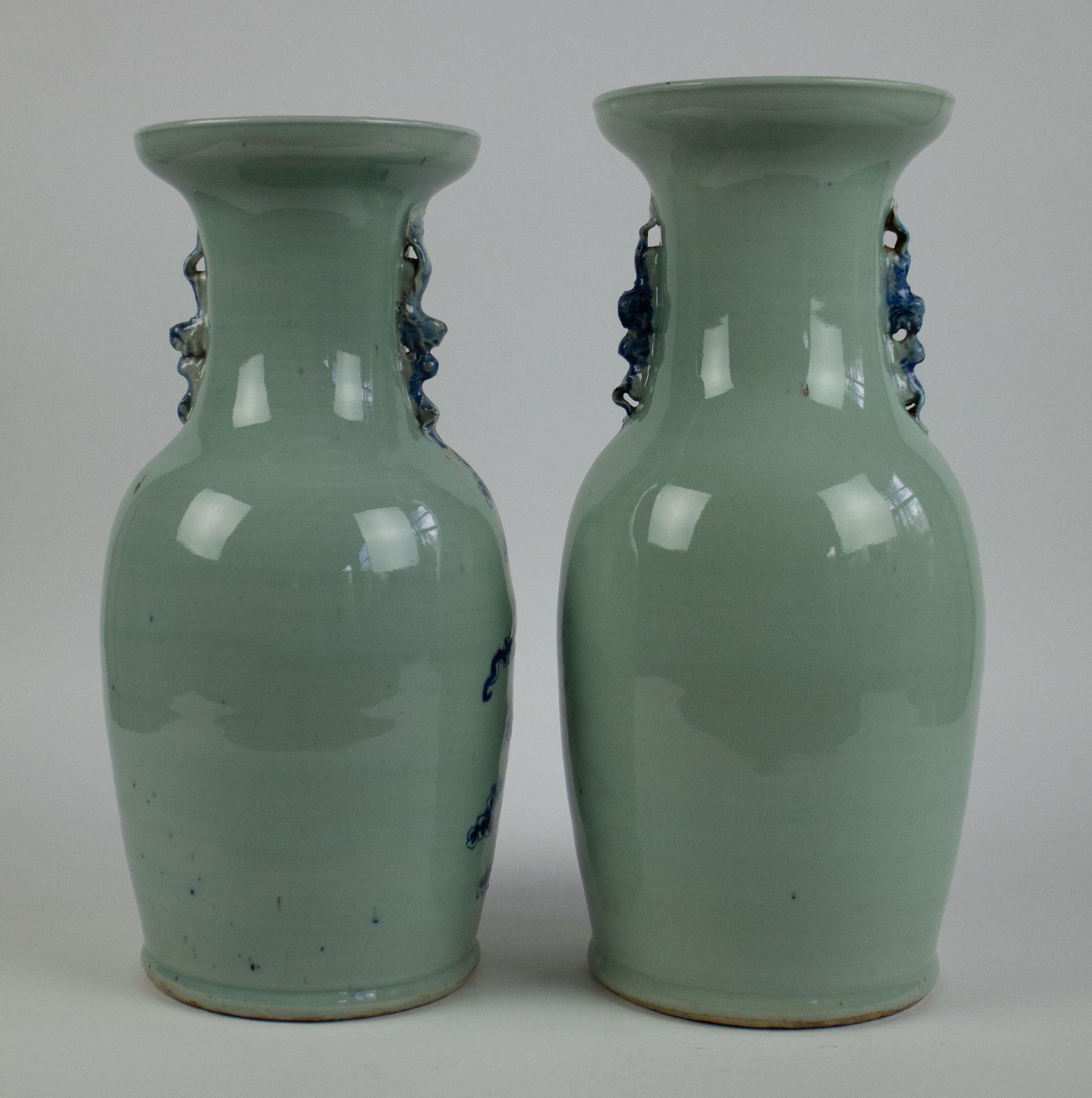 2 Chinese celadon vases - Bild 3 aus 6