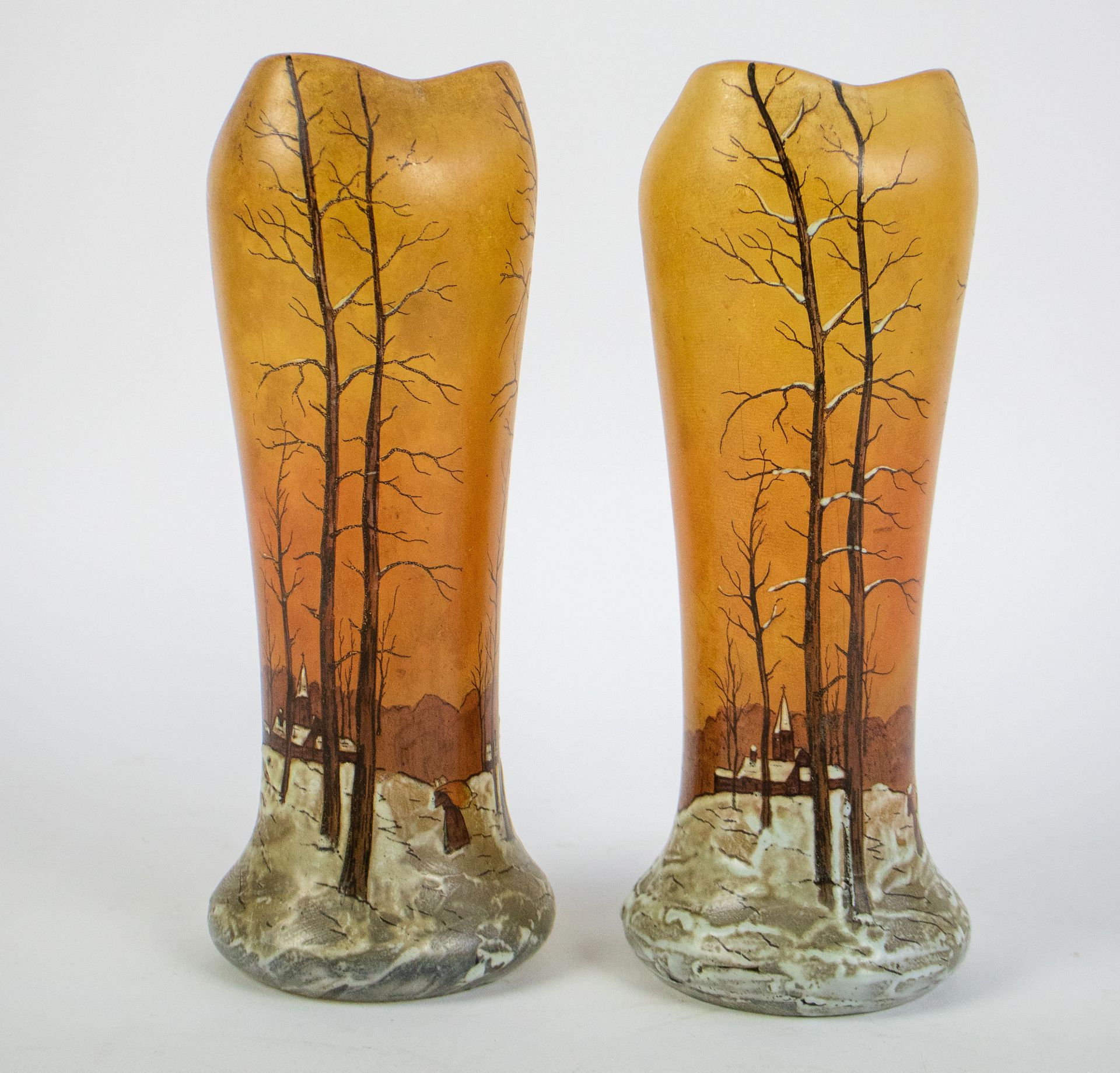 2 vases Legras