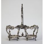 A silver oil and vinegar set Belgian 18th century