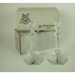 Pair of VSL crystal candlesticks