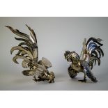 Belgian silver roosters