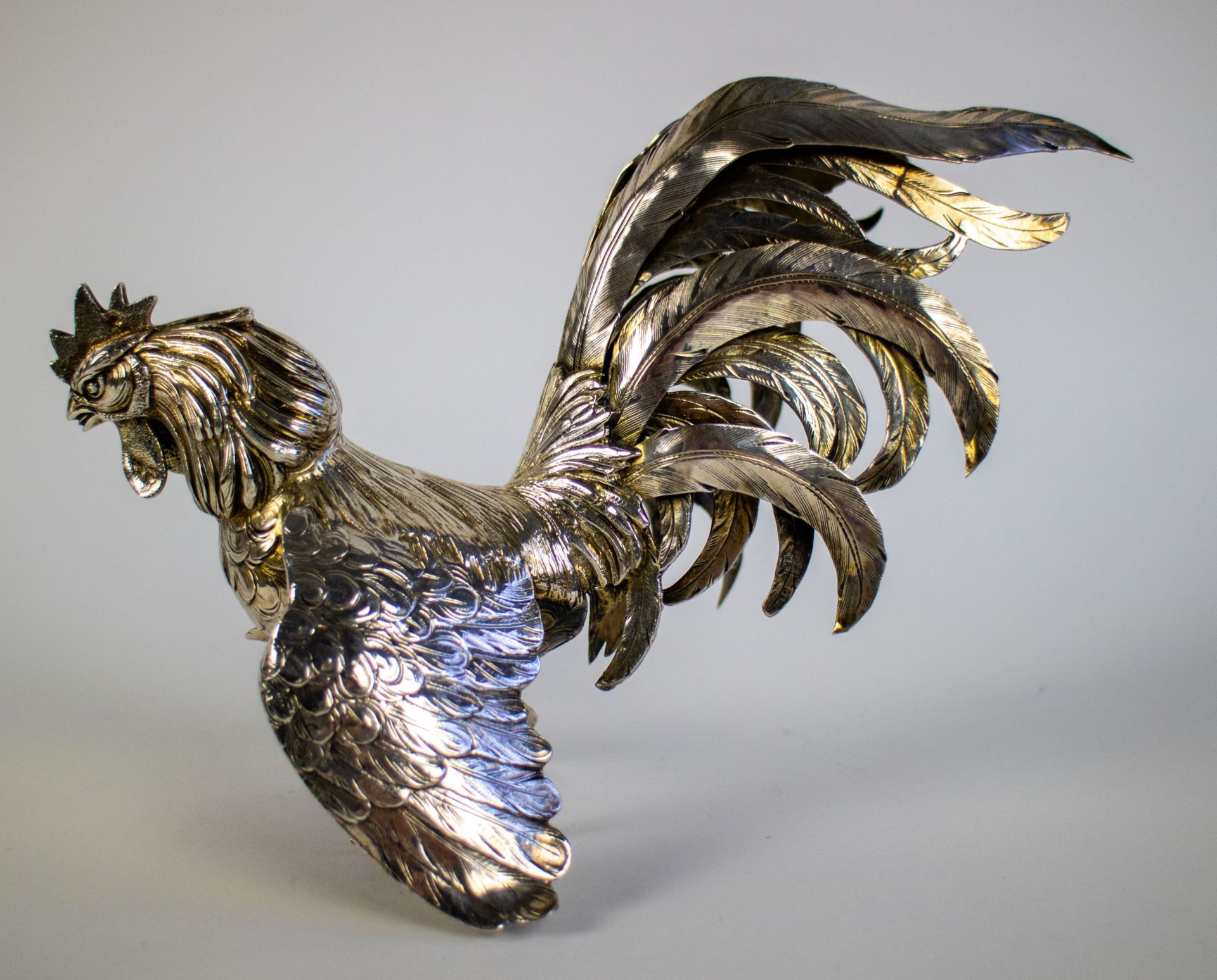 Belgian silver roosters - Image 2 of 10