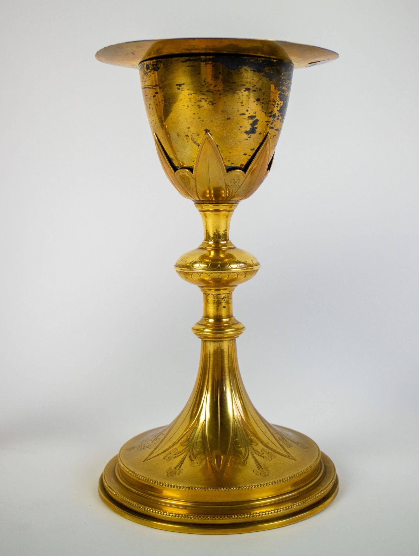 Lot with 3 chalices and 2 patens - Image 4 of 5