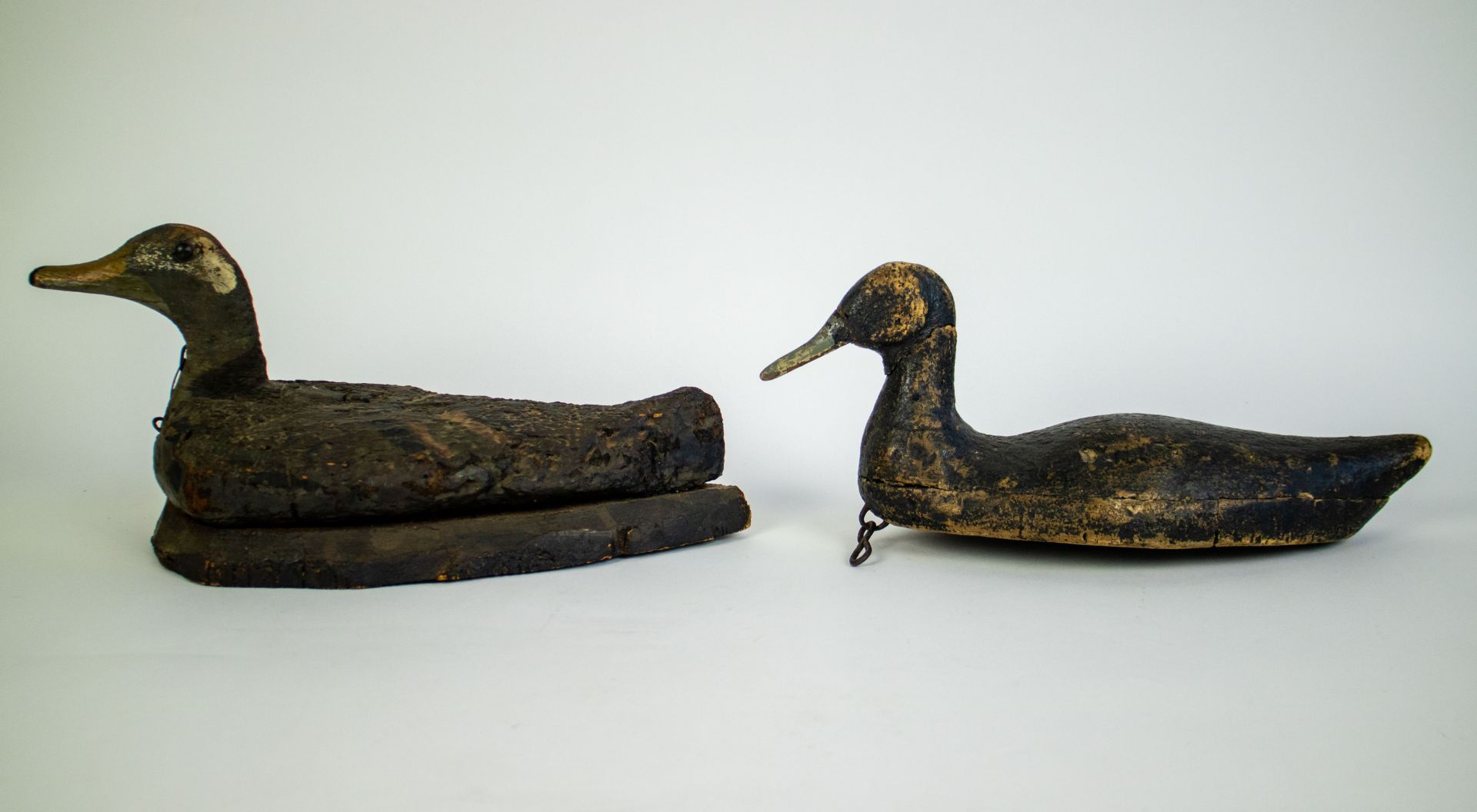 Lot with 2 wooden decoy ducks - Bild 2 aus 3