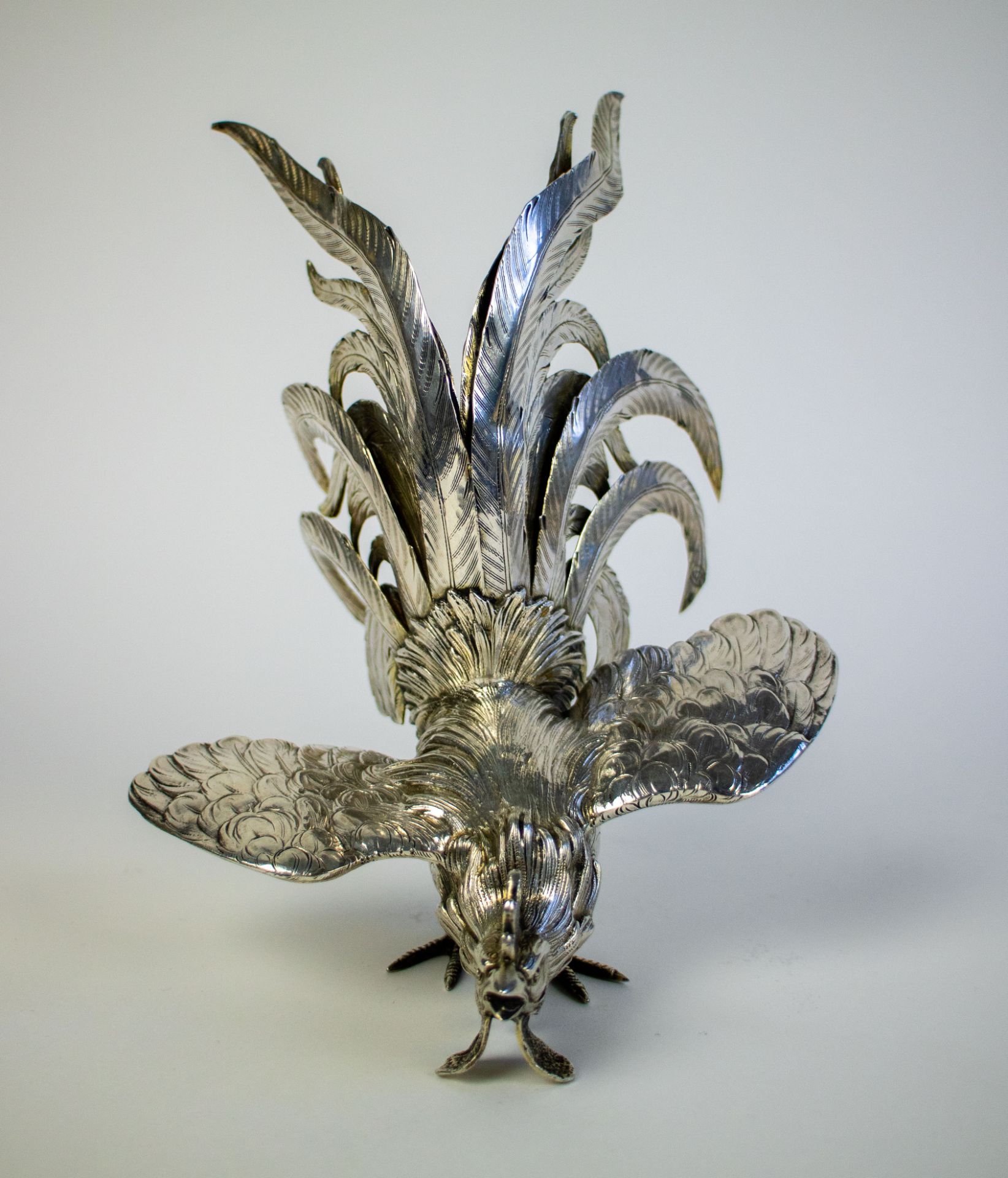 Belgian silver roosters - Image 7 of 10