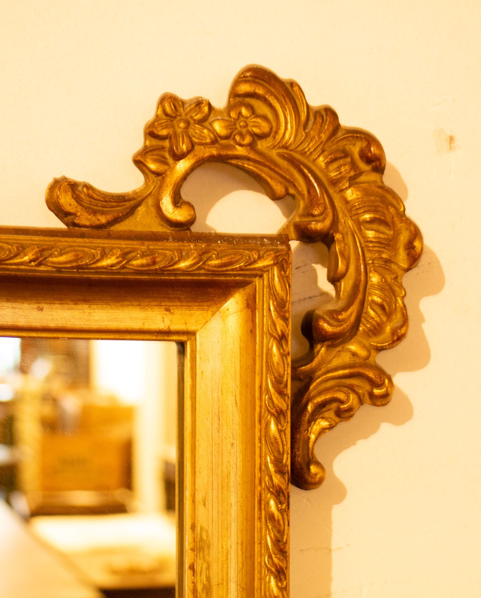 Gilt wooden mirror - Bild 2 aus 2