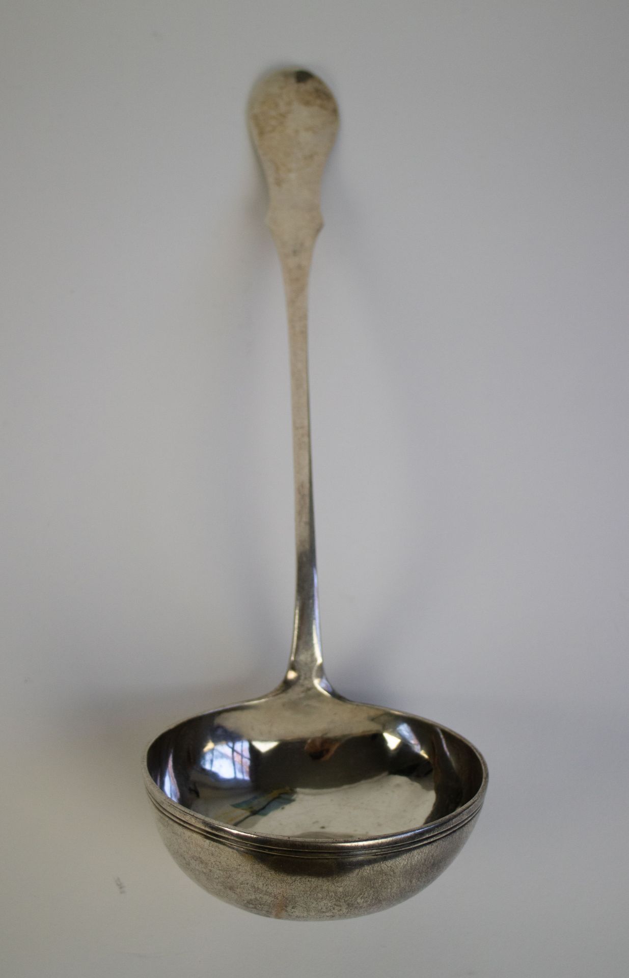 A silver soup ladle, Ghent 1789