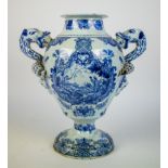 Blue white vase Lille France 18th C.
