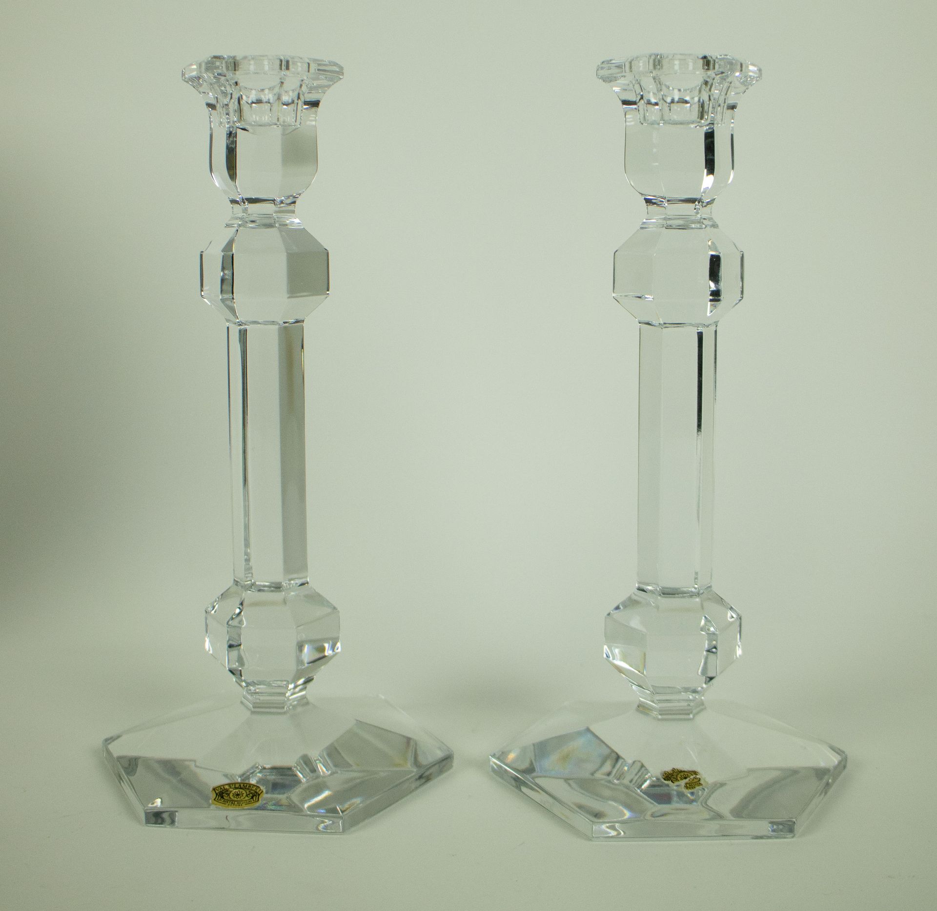 Pair of VSL crystal candlesticks - Bild 2 aus 2