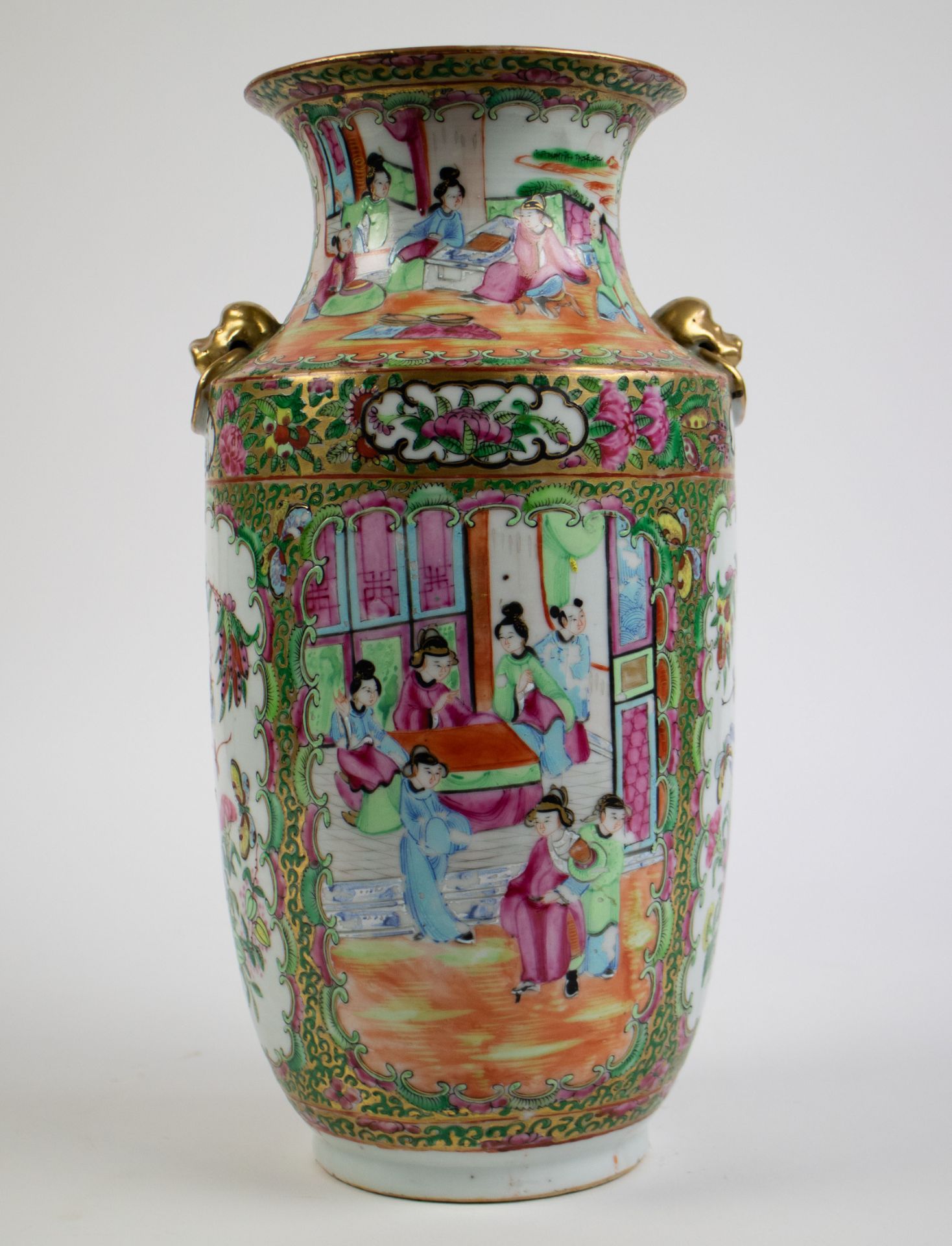 A Canton famille rose vase - Bild 3 aus 7