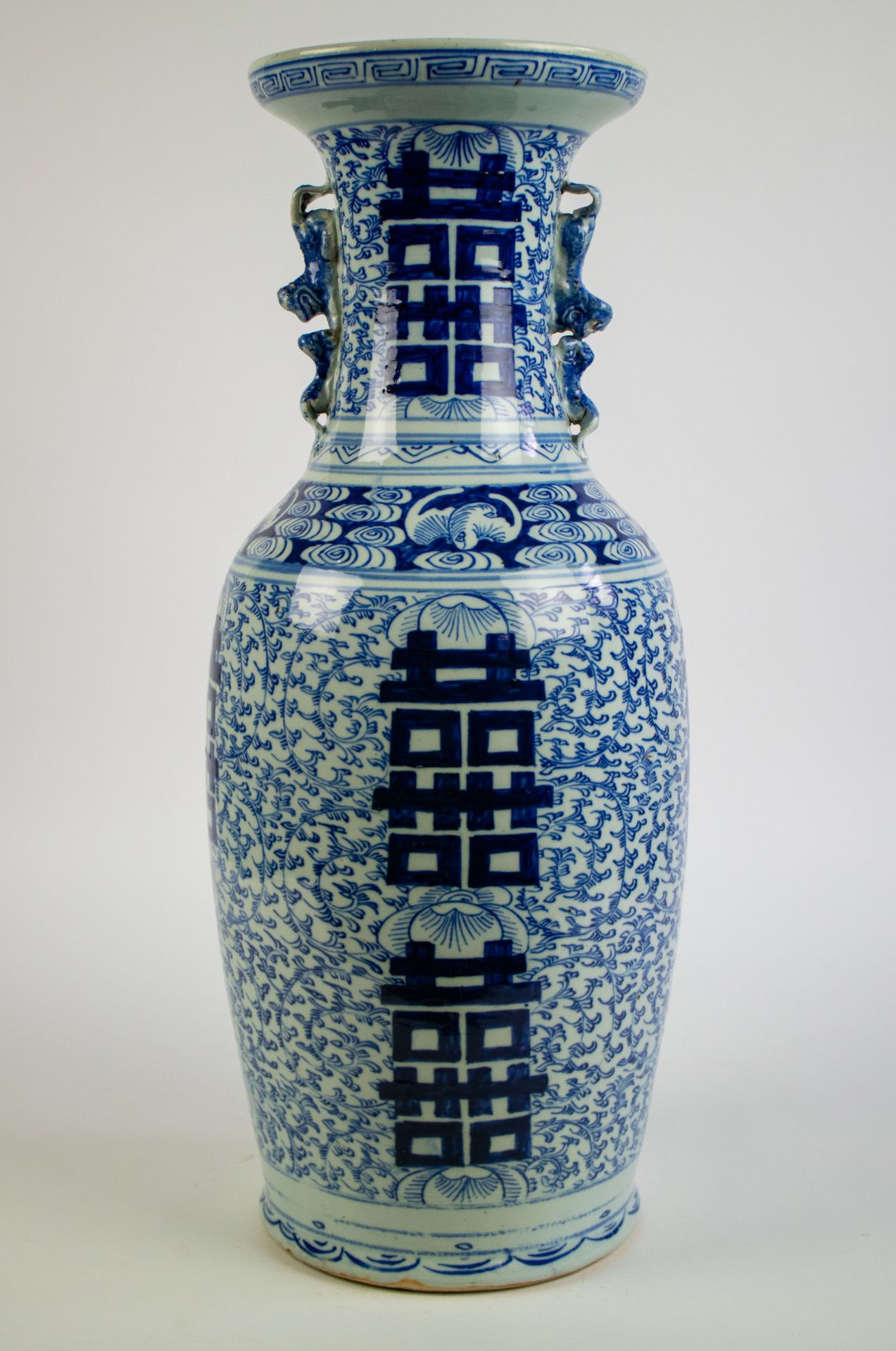 Chinese vase blue/white - Image 3 of 6