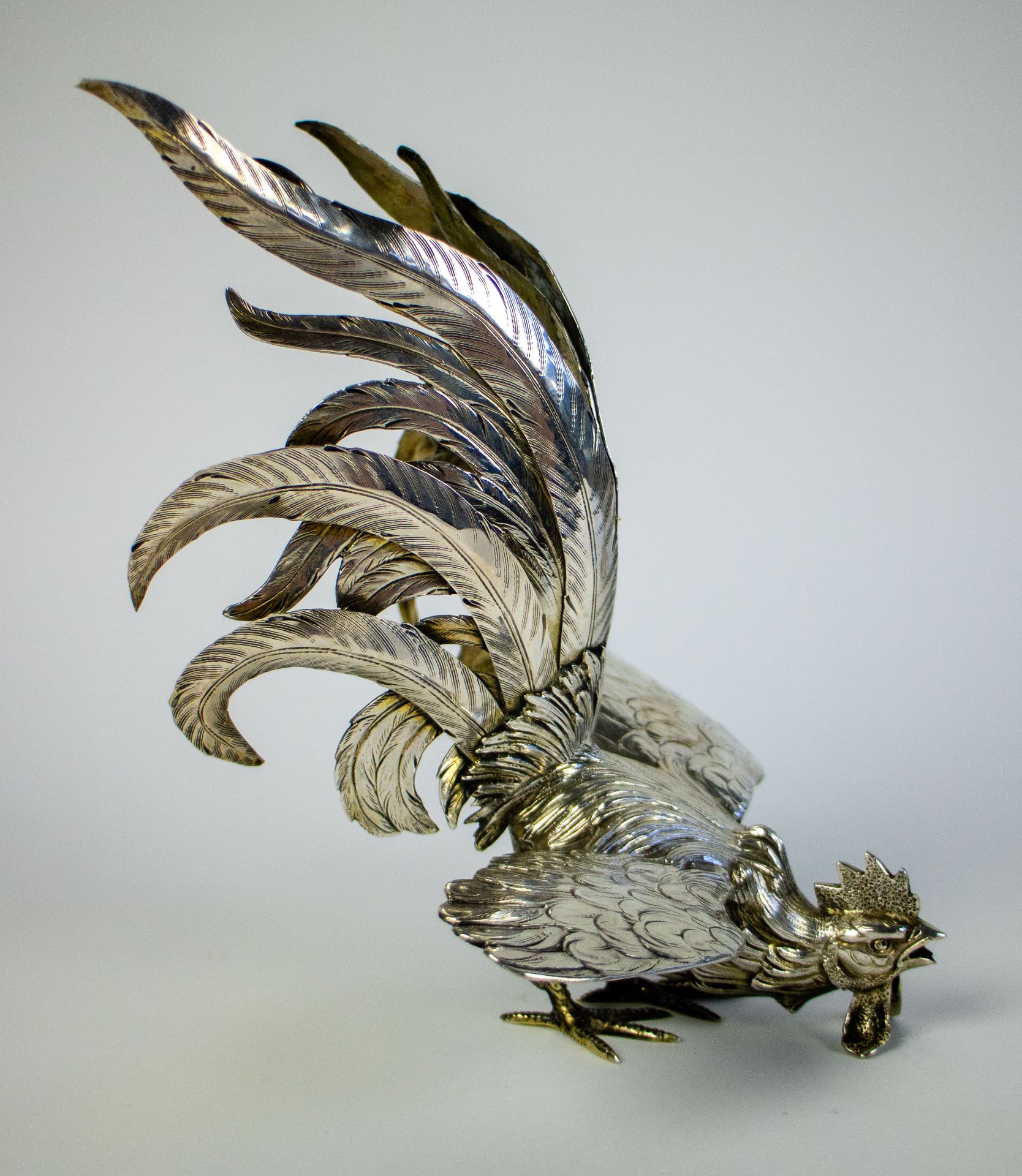 Belgian silver roosters - Image 6 of 10