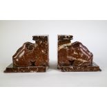 2 marble book stands