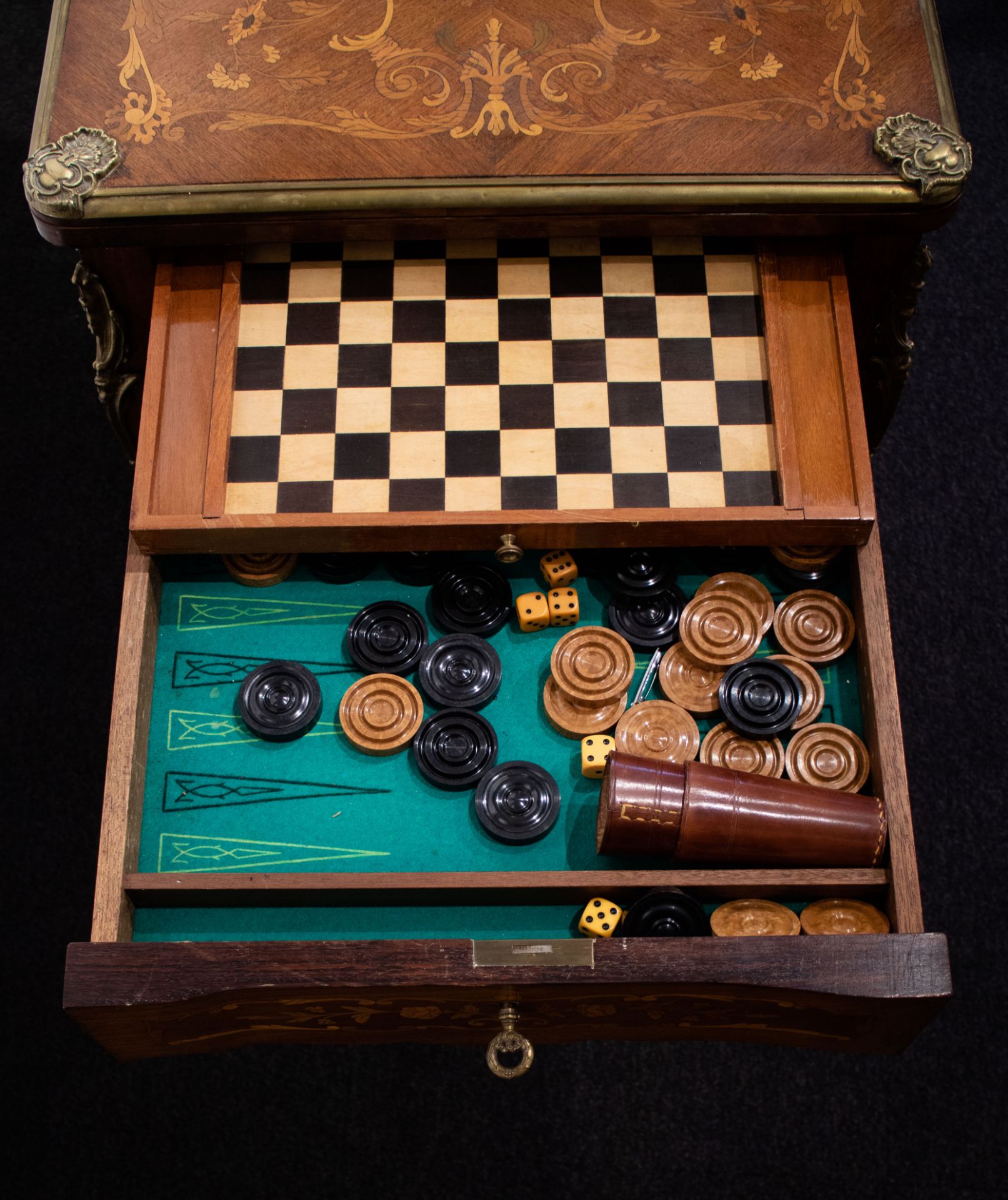 Card table with bronze fittings - Bild 4 aus 4