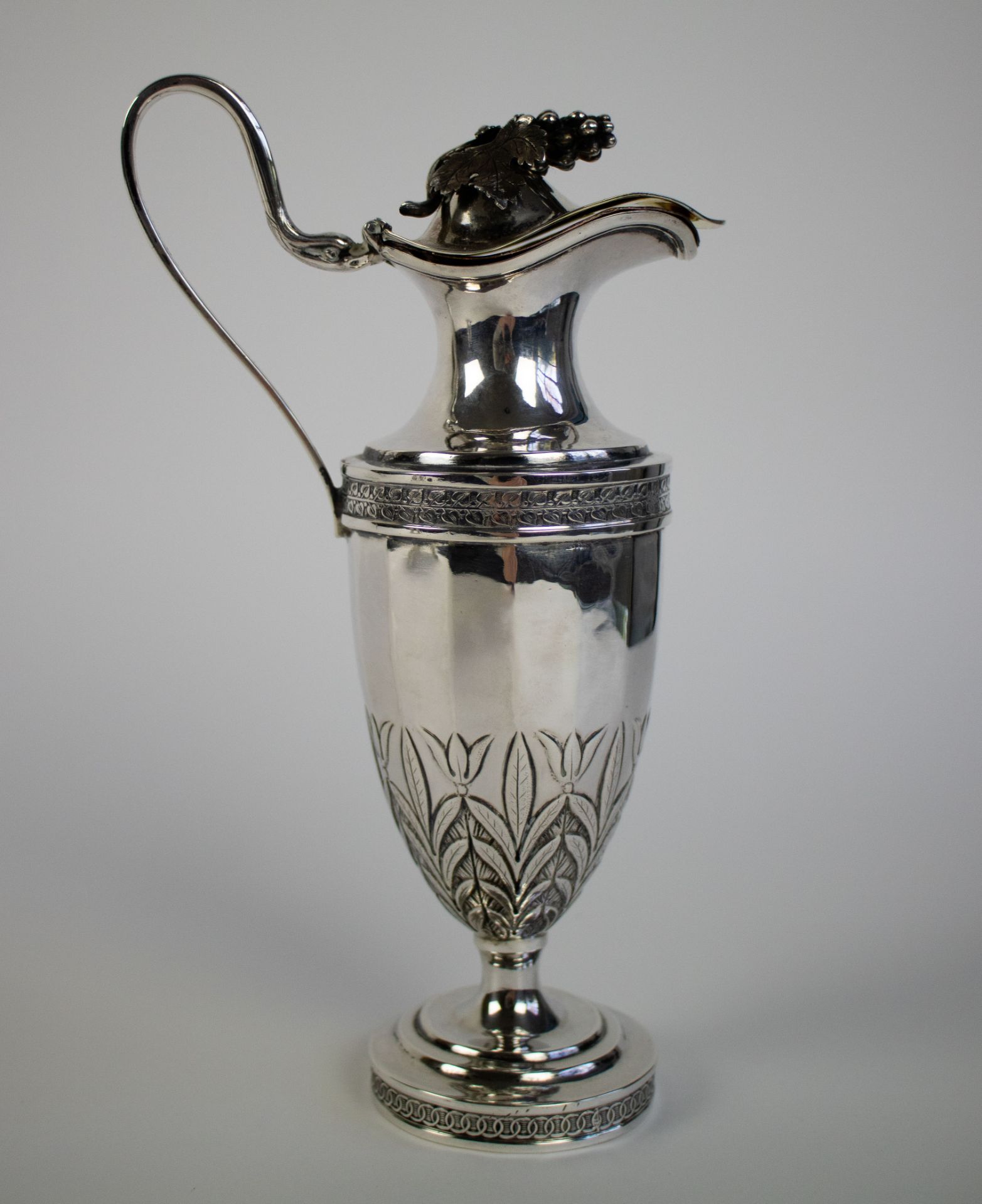 Empire silver vermeille oil jug - Image 3 of 6