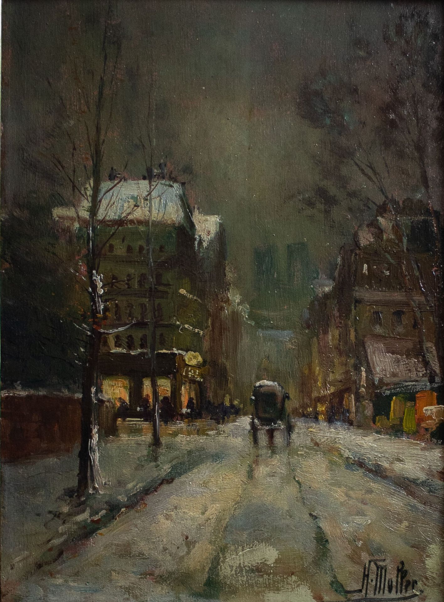 A sight in Paris, signed H. Muller