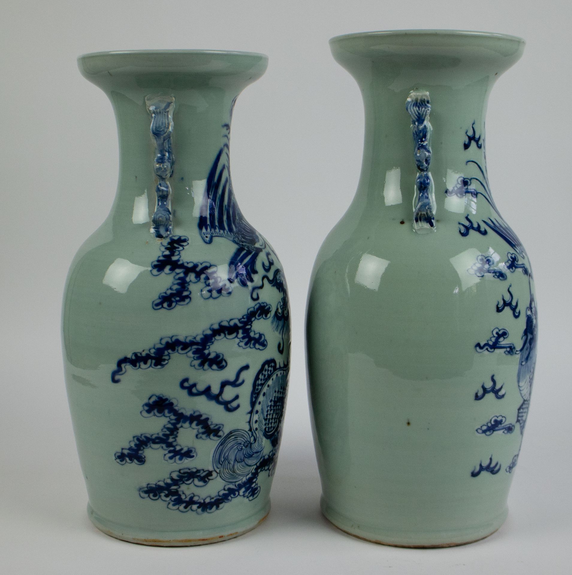 2 Chinese celadon vases - Bild 4 aus 6