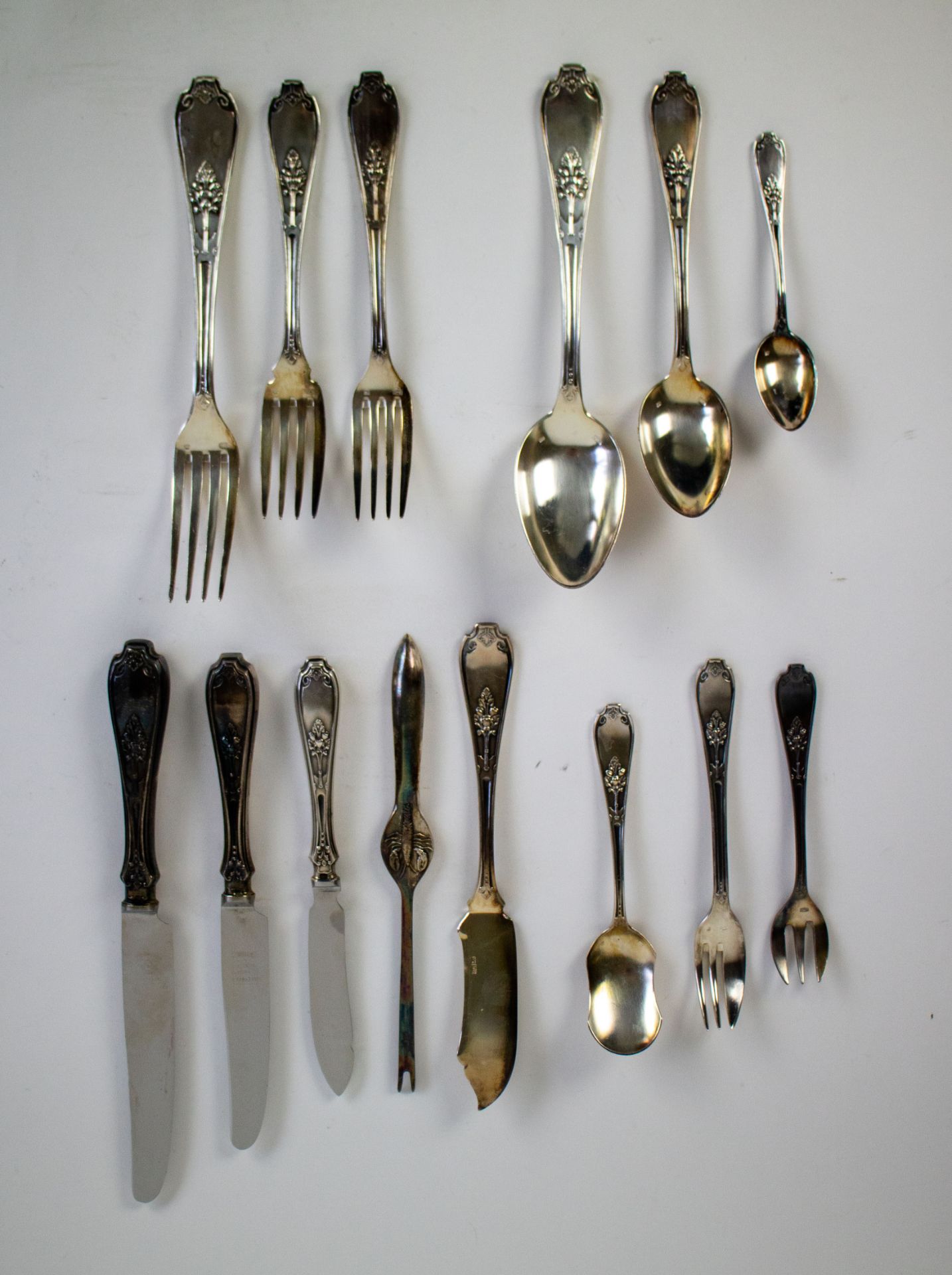 Lot silvered cutlery - Bild 2 aus 2