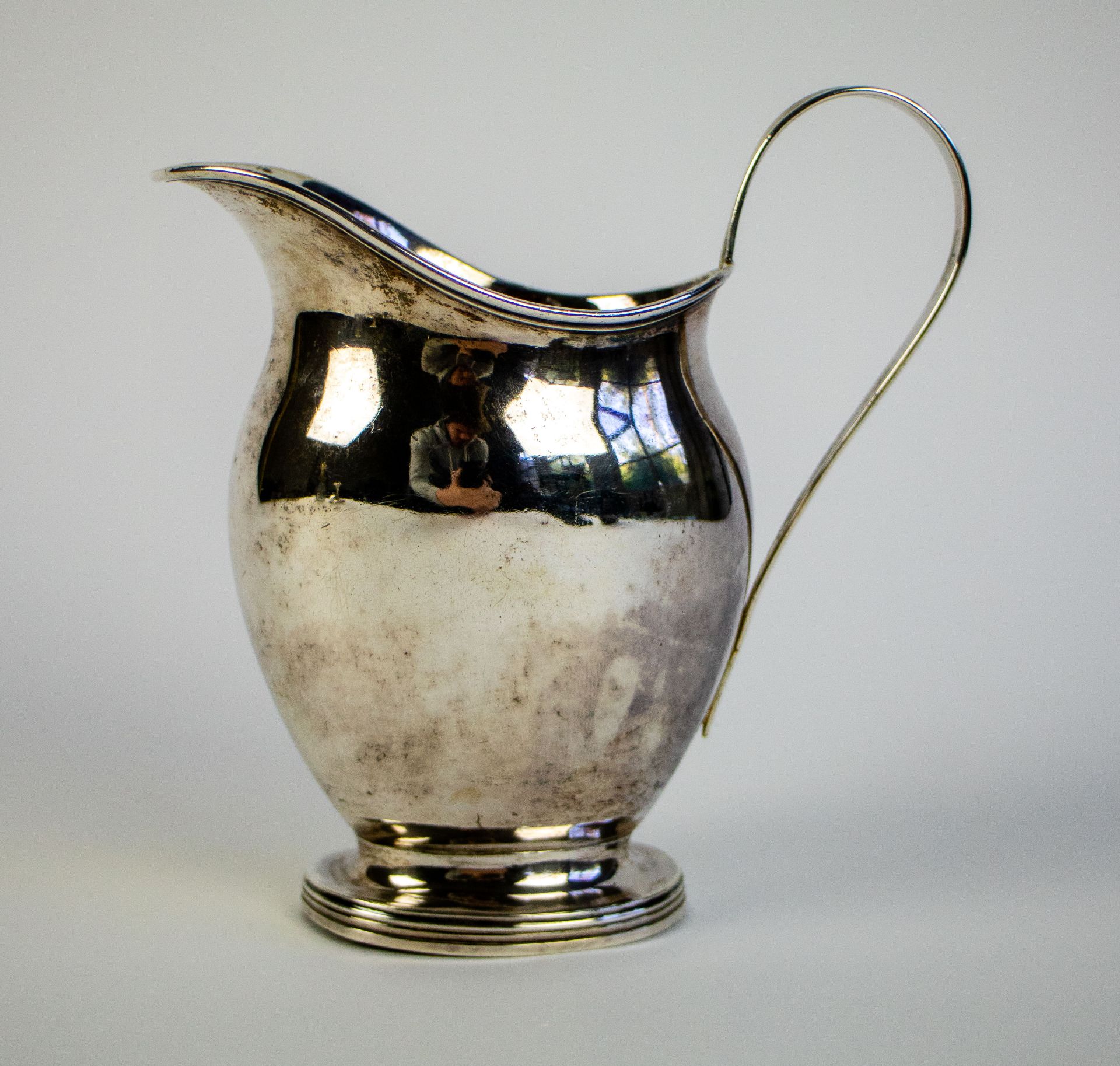 Silver milk jug Antwerp early 19thC