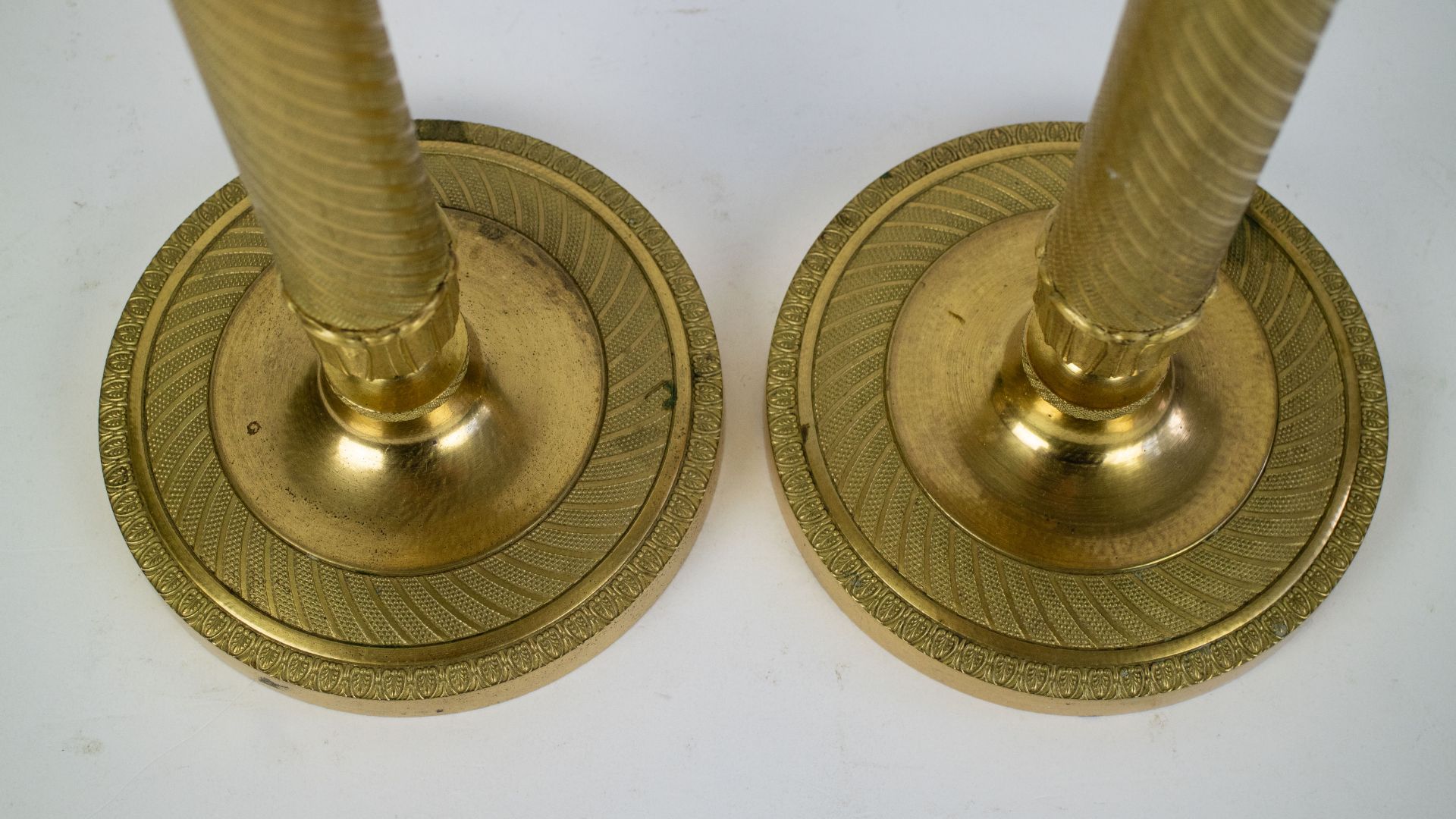 A pair of Empire candlesticks - Image 2 of 4