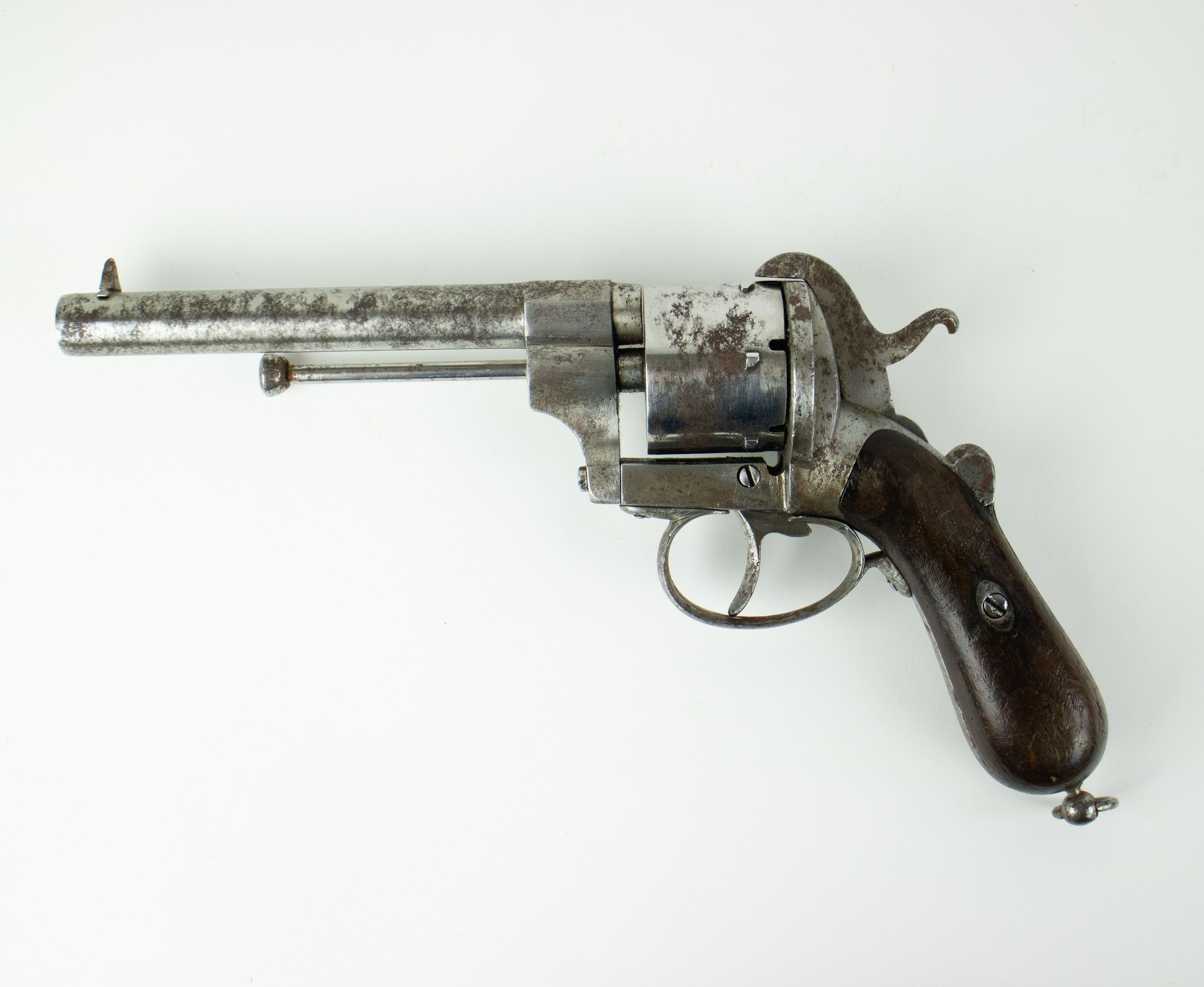 French pinfire revolver - Image 2 of 4