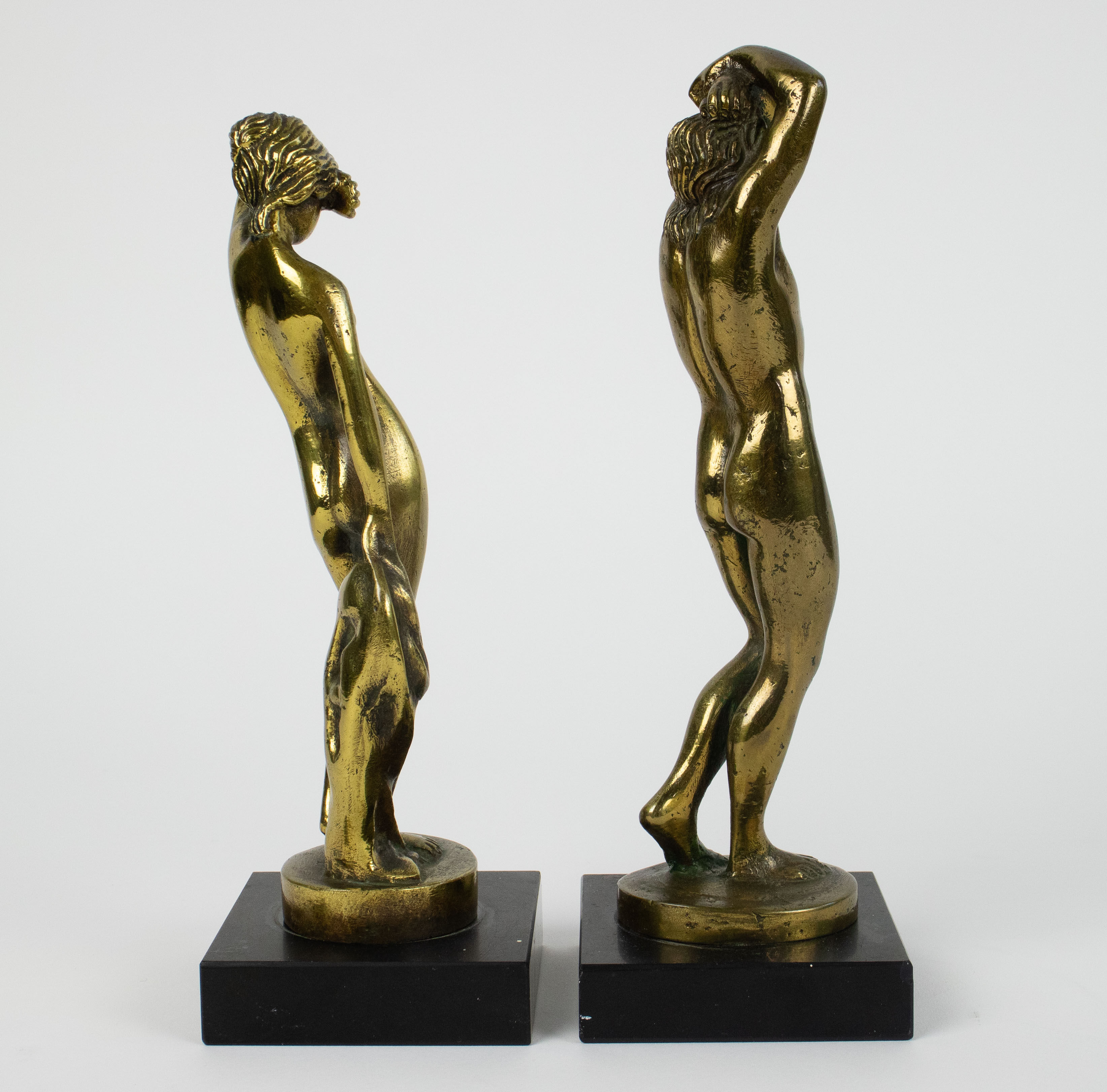 Male and female bronze figures - Bild 4 aus 4