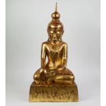 Wood carved Buddha