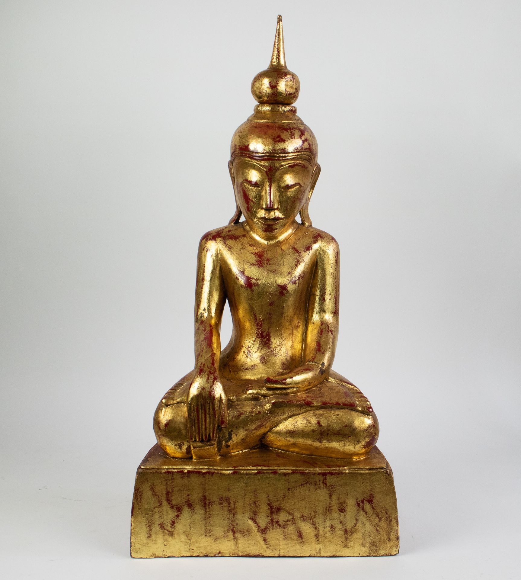 Wood carved Buddha