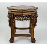 A French pedestal with marble top