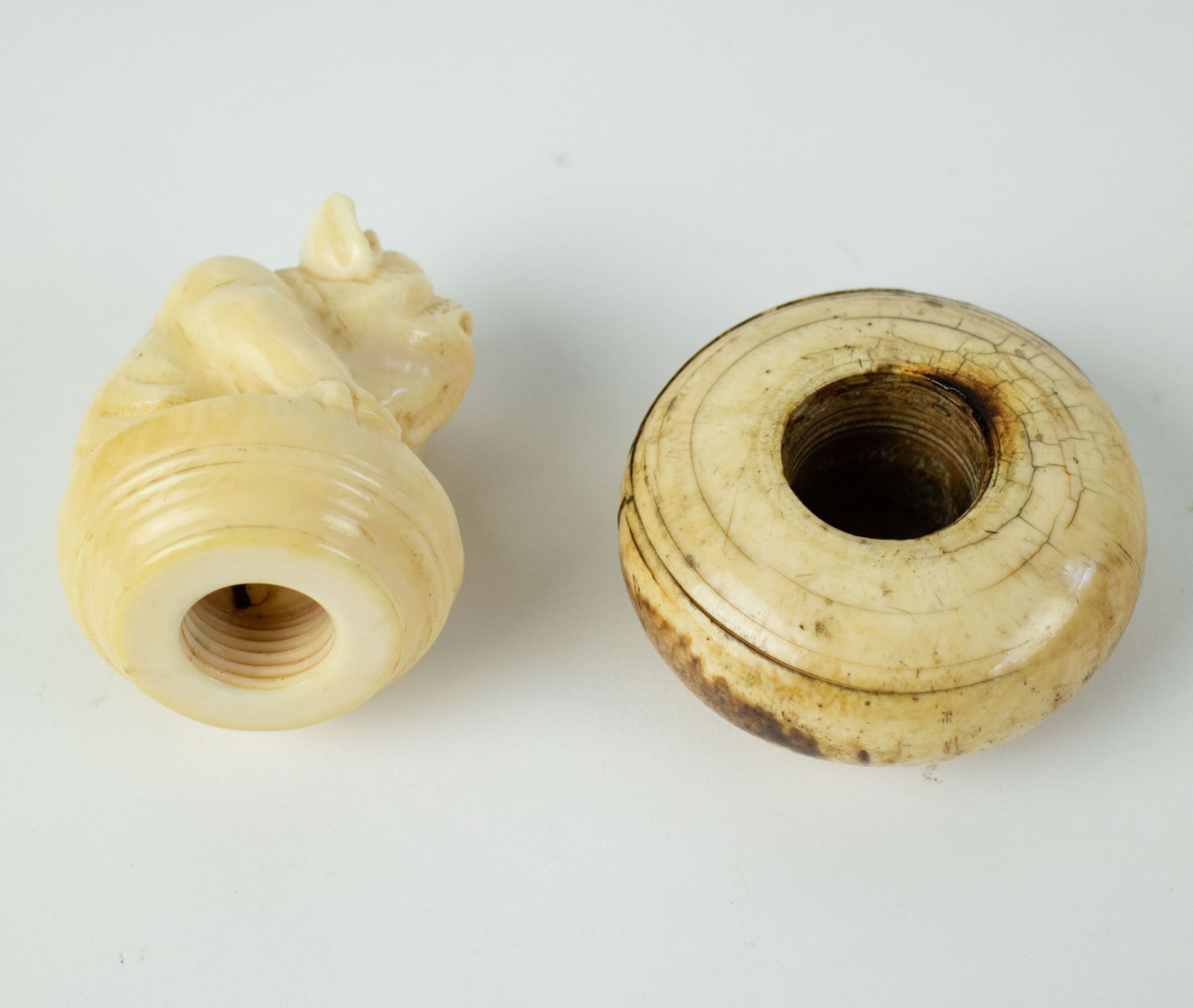 2 European ivory cane handles - Bild 6 aus 6