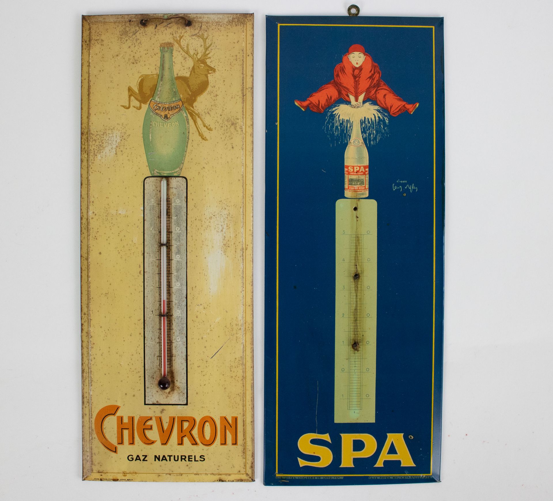 Metal thermometer SPA 1956 and Chevron