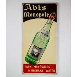Metaal Abts Monopole Mineraal water 1962
