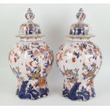 A pair of vases, Aprey, ca 1850