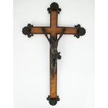 Crucifix with a bronze Jesus