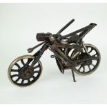 Metal assemblage motorcycle