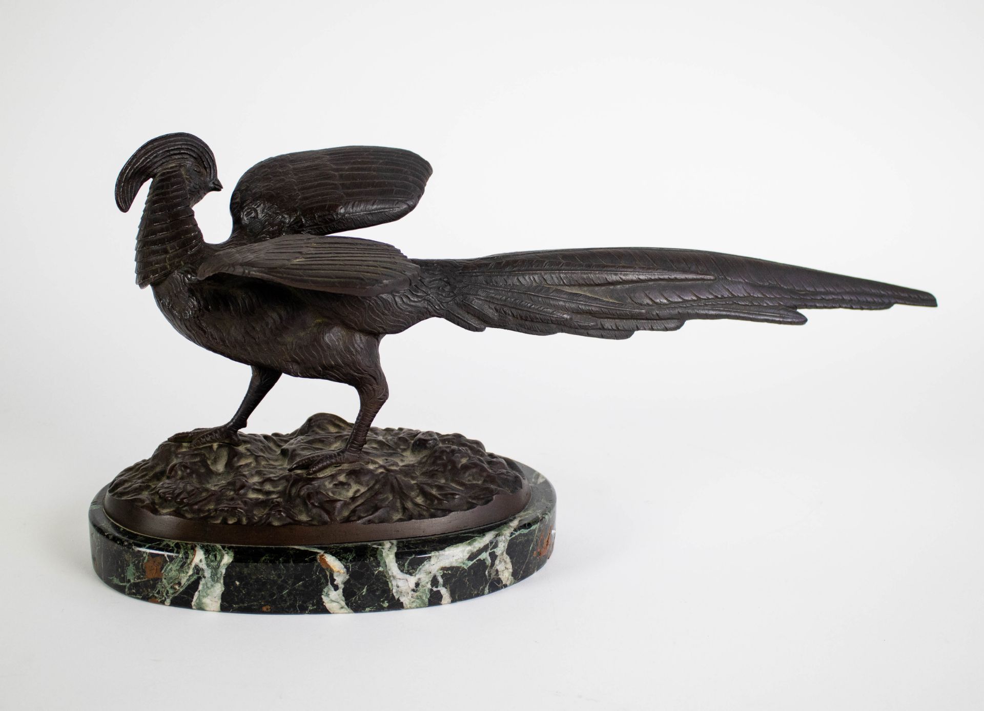 Bronze pheasant on a marble feet - Bild 2 aus 3